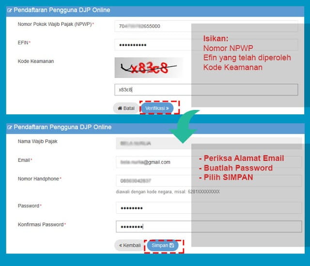 Daftar DJP Online