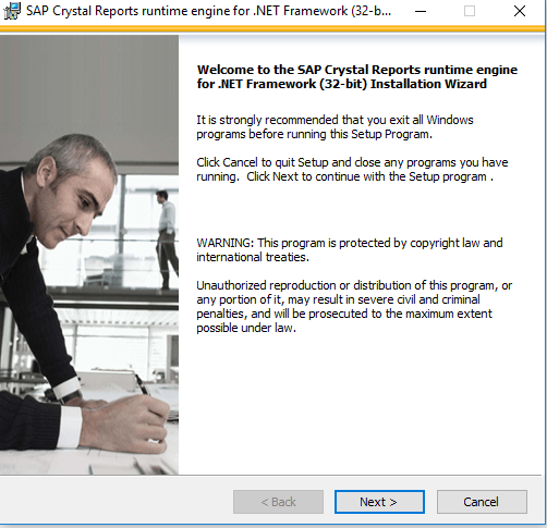 Install Crystal Report